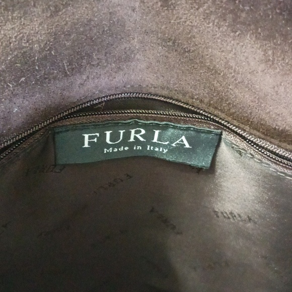 Furla Dark Brown shoulder Purse - Picture 5 of 14